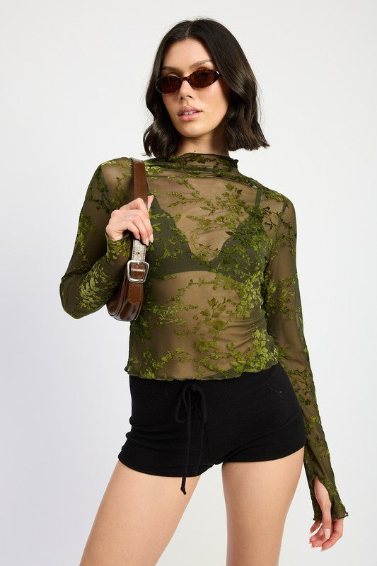 ELSA Sheer Layering Top