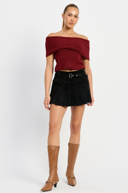 JUSTINE Skort With Belt