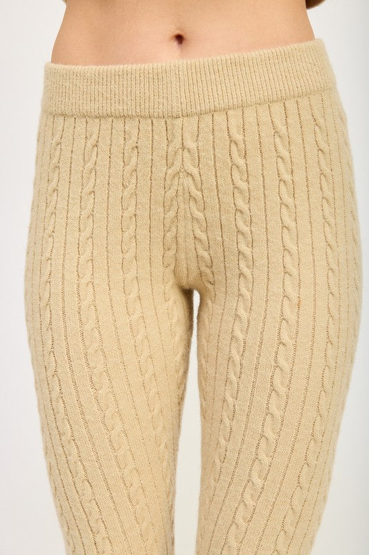 BETHANY Cable Knit Pants