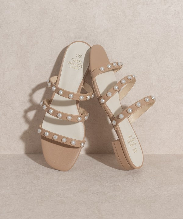 VALERIE Pearl Flat Sandals