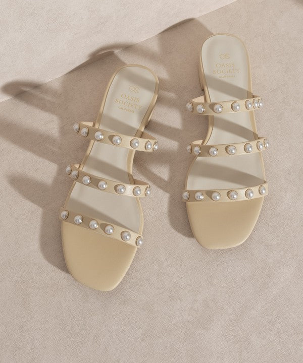VALERIE Pearl Flat Sandals