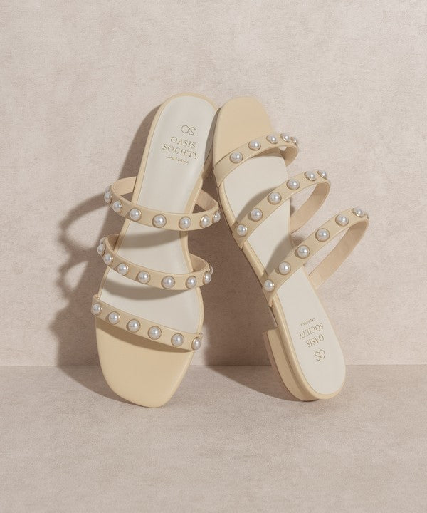 VALERIE Pearl Flat Sandals