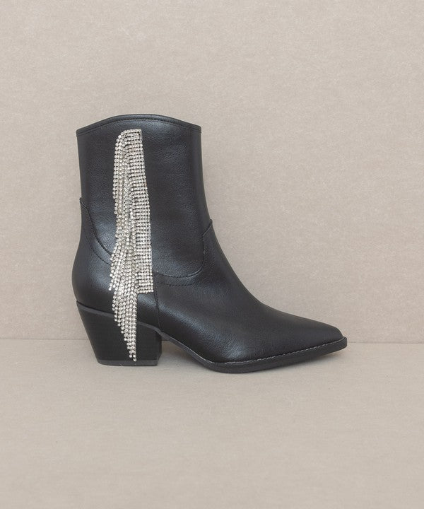 ROWAN Rhinestone Fringe Boot