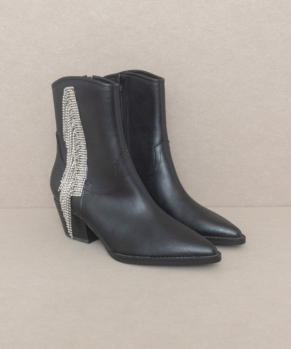 ROWAN Rhinestone Fringe Boot