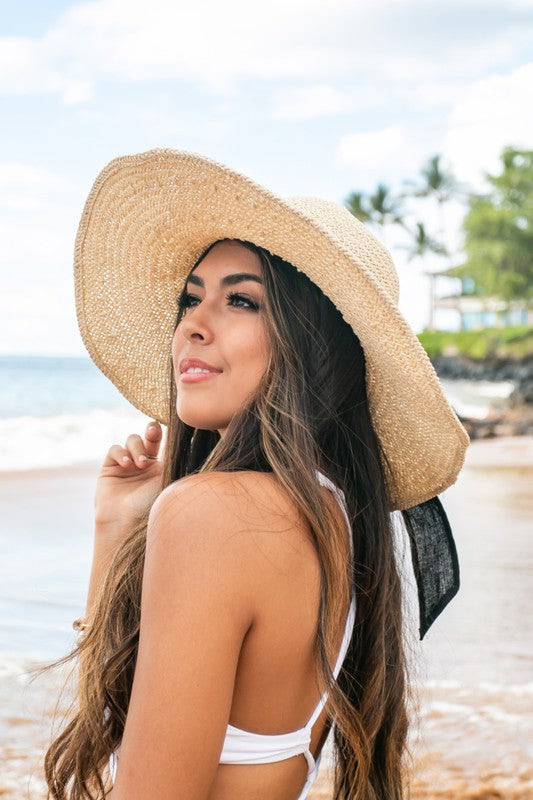 RILEY Bow Accent Sun Hat