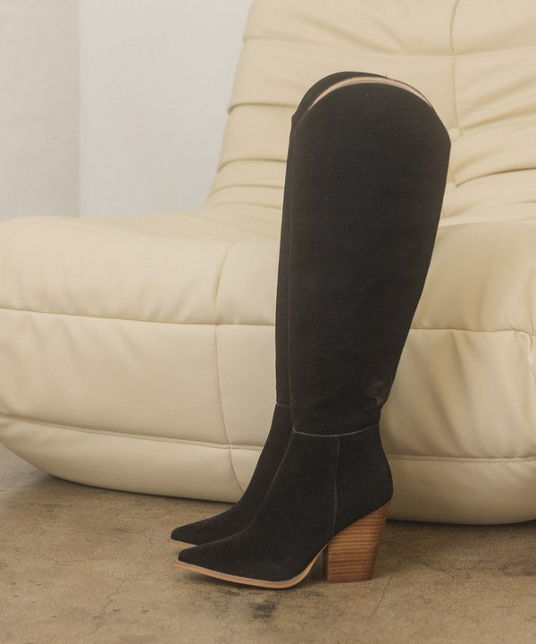 CLARA Knee-High Western Boots