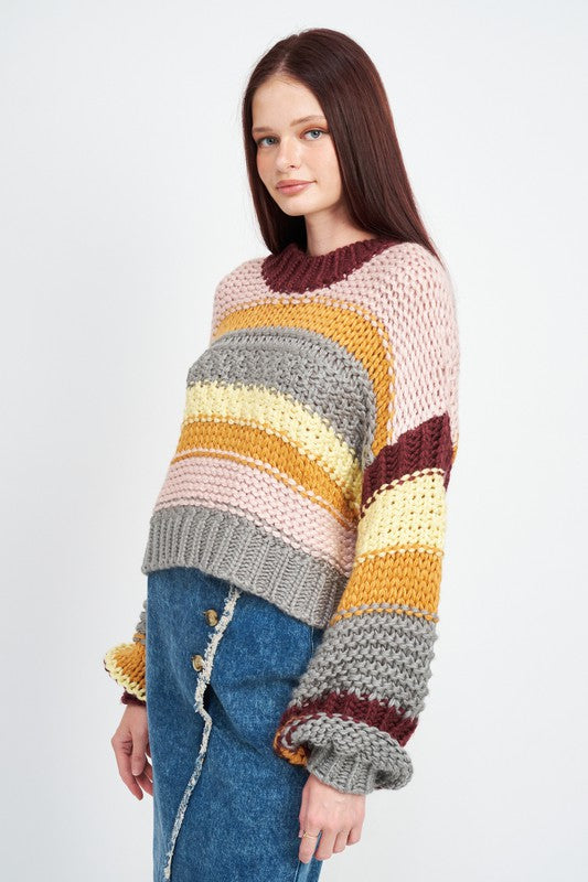 STACEY Striped Sweater