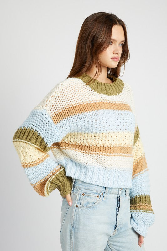 STACEY Striped Sweater