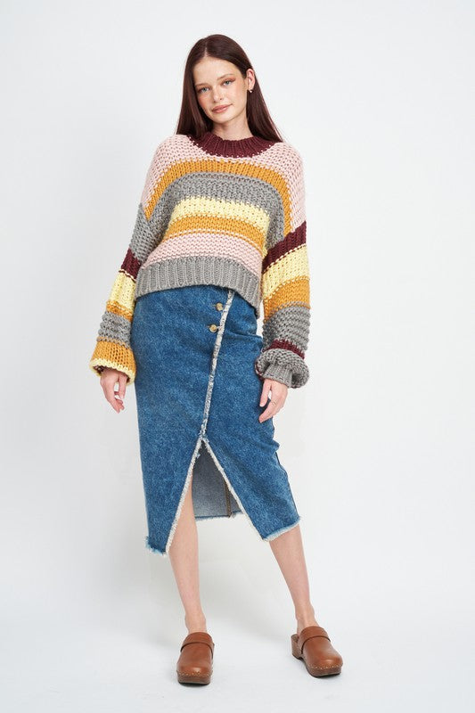 STACEY Striped Sweater