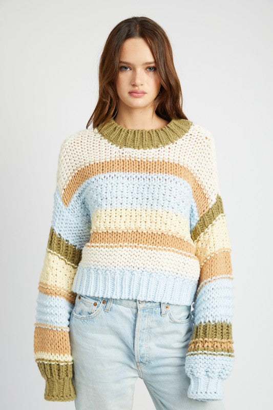 STACEY Striped Sweater