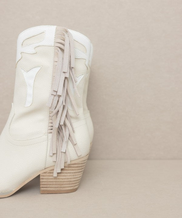 MILLIE Fringe Bootie