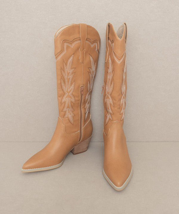 AINSLEY Embroidered Cowboy Boot