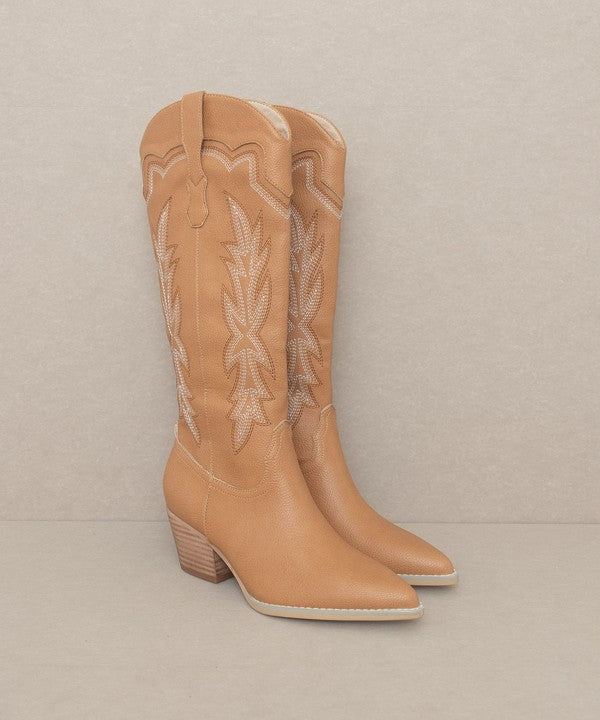 AINSLEY Embroidered Cowboy Boot