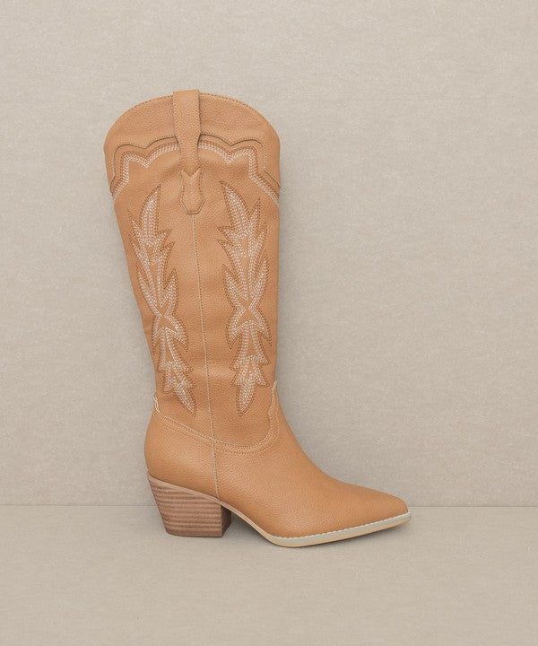 AINSLEY Embroidered Cowboy Boot