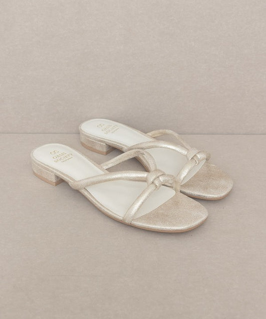 ADA Delicate Knotted Flat Sandal