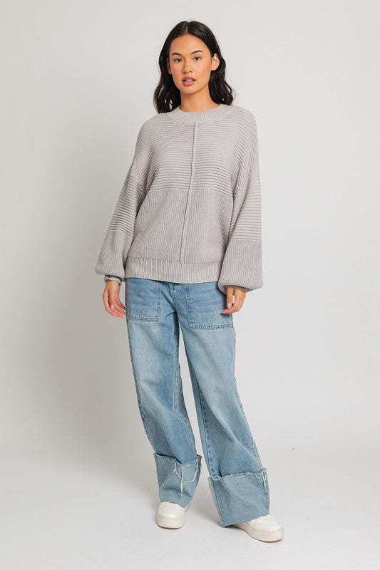 RILEY Ribbed Knitted Sweater