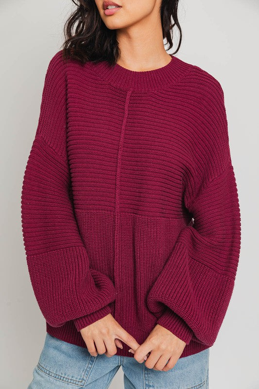 RILEY Ribbed Knitted Sweater