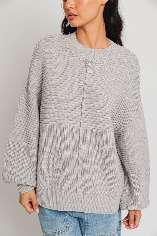 RILEY Ribbed Knitted Sweater