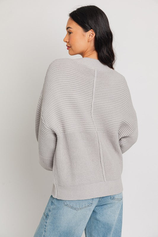 RILEY Ribbed Knitted Sweater