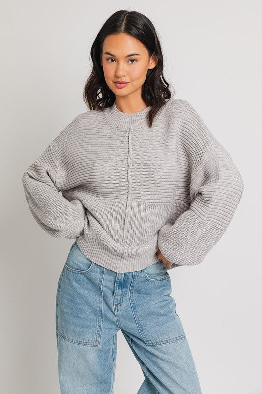 RILEY Ribbed Knitted Sweater