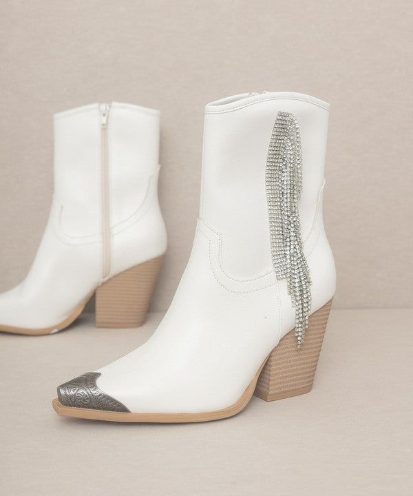 KAI Rhinestone Fringe Boots