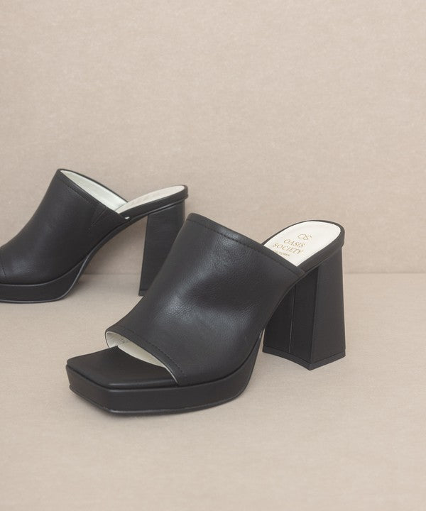 VIVIENNE Slip On Platform Heels