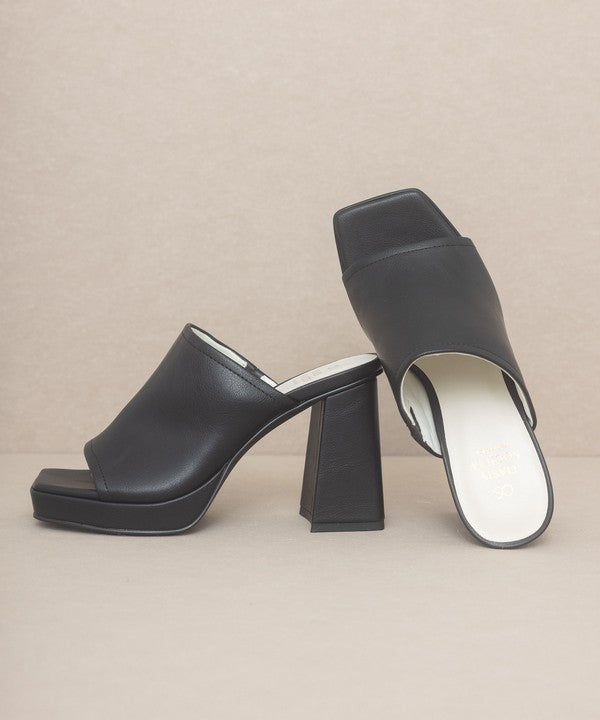 VIVIENNE Slip On Platform Heels