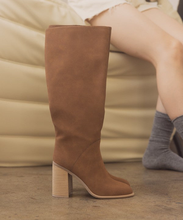 SHILOH Knee High Block Heel Boots