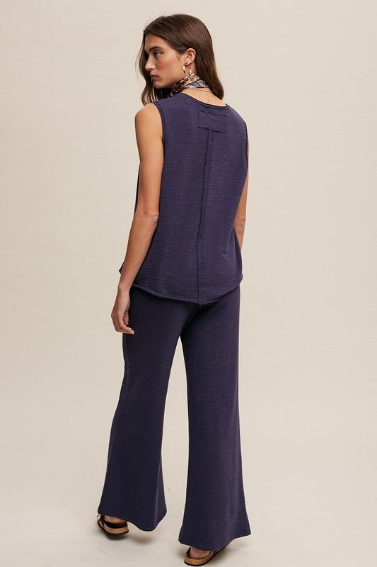 STEPH Soft Knit Tank and Sweat Pant Set