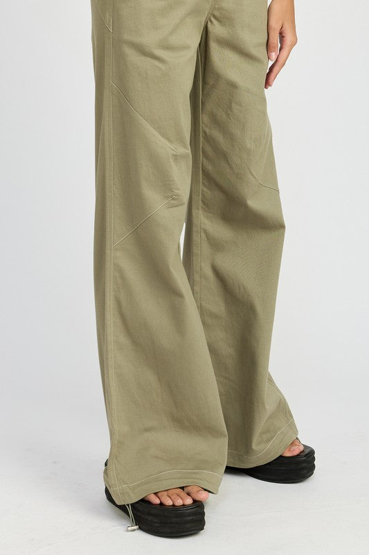 HEATHER High Waisted Wide Leg Pant