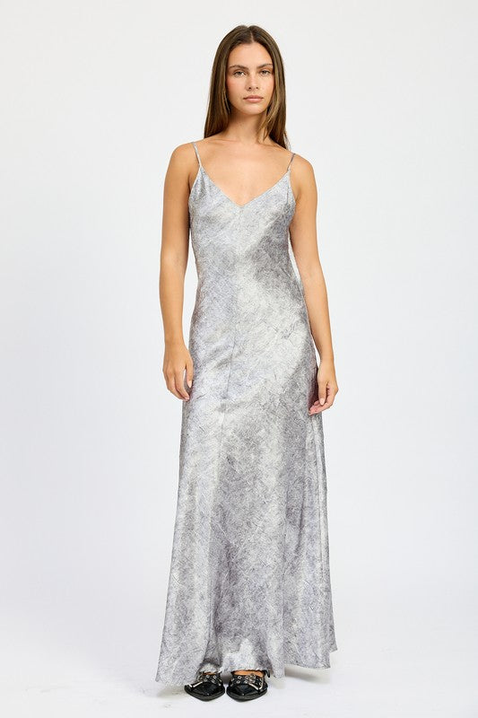 CASEY Crushed Velvet Maxi Dress