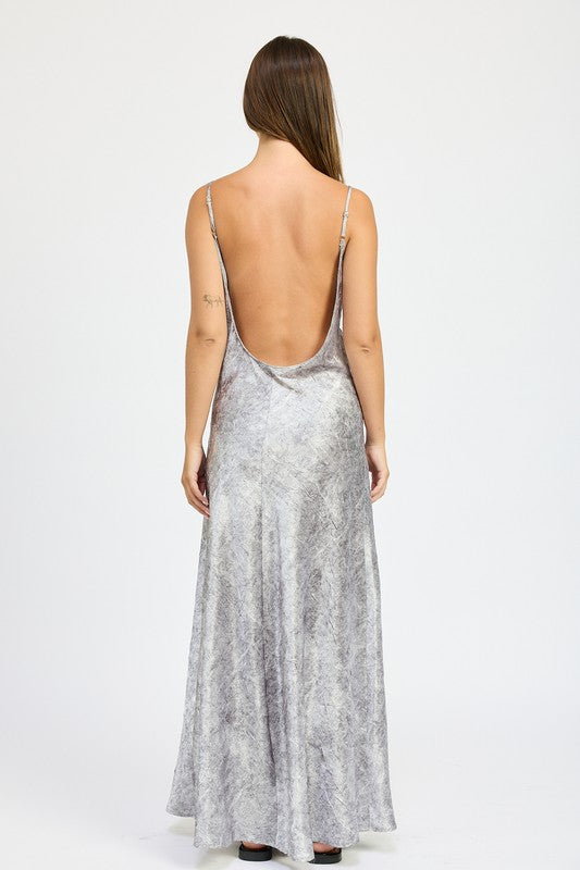 CASEY Crushed Velvet Maxi Dress