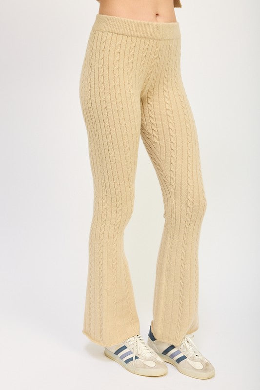 BETHANY Cable Knit Pants