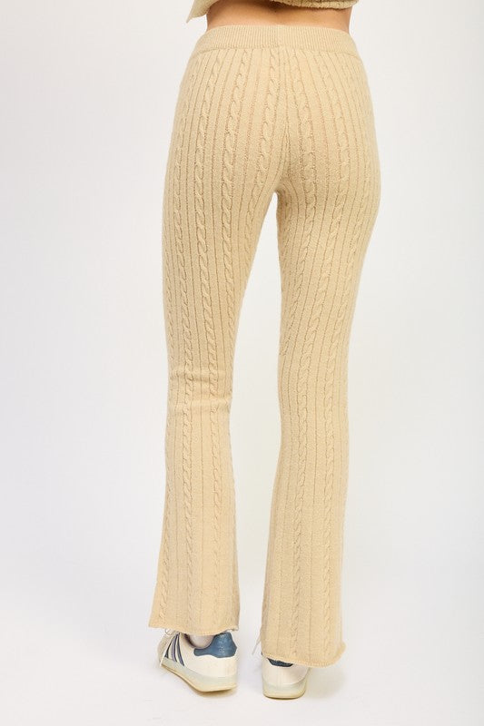 BETHANY Cable Knit Pants