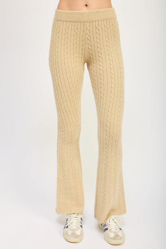 BETHANY Cable Knit Pants