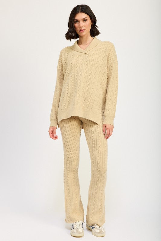 BETHANY Cable Knit Pants