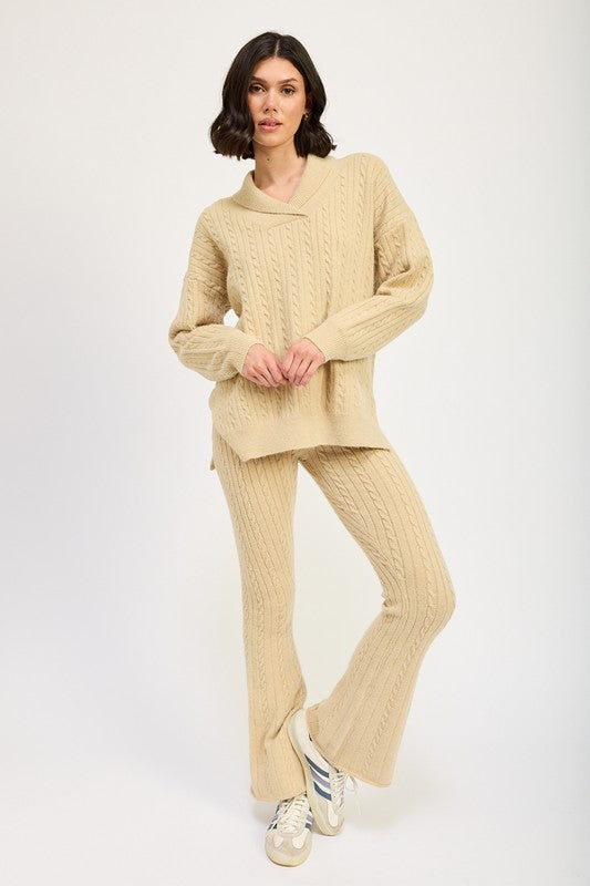 BETHANY Cable Knit Pants